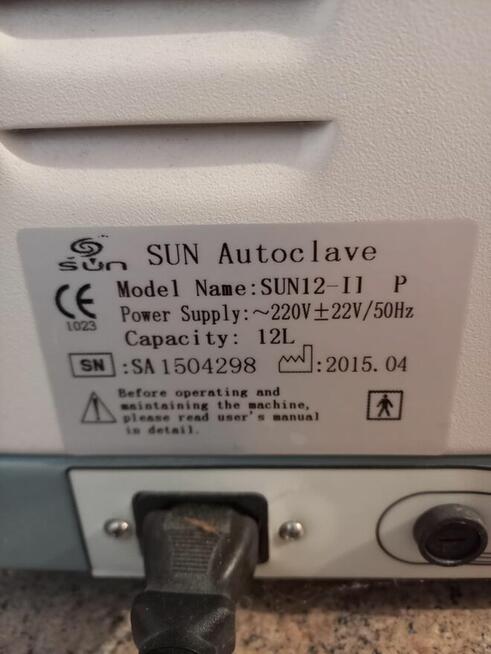 Autoklaw medyczny kl.B 12L SUN12-II + drukarka