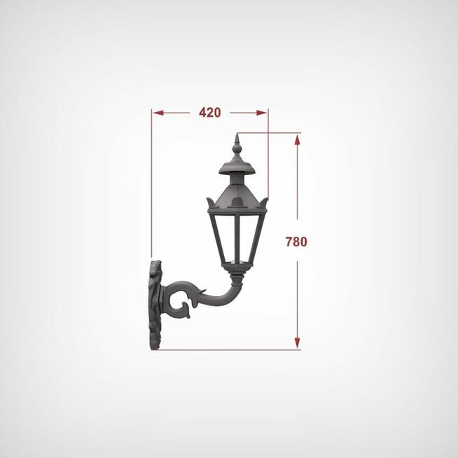 kinkiet stojący wiszący żeliwny lampa oświetlenie