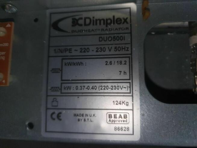 Piec, akumulacyjny DIMPLEX o mocy 2,6kW na 230v