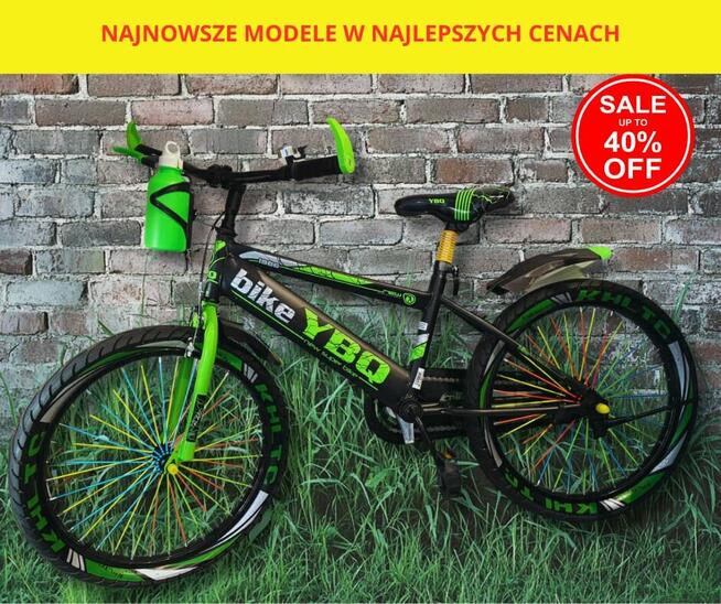 ROWER DZIECIĘCY 20 CALI - KOLOR ZIELONY