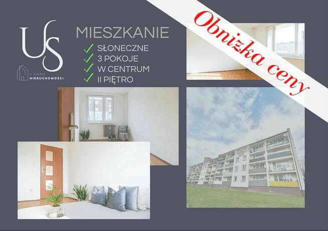 Nowa NIŻSZA CENA - Komfortowe, słoneczne 3 pokoje w C - II p
