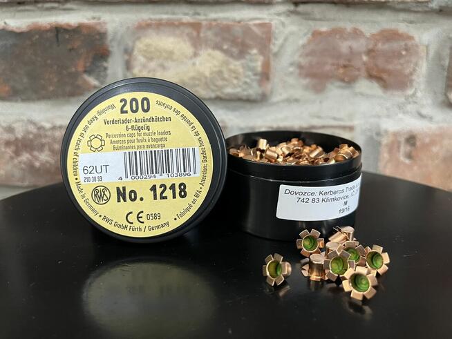 Kapiszony 6mm RWS 1218 do broni czarnoprochowej 200szt.