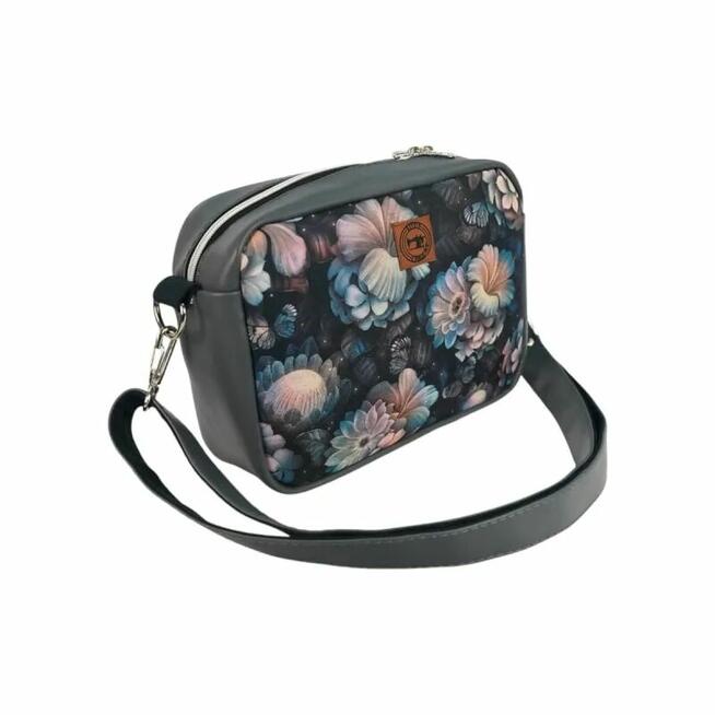 Torebka Damska Kwiaty - Kobieca Torebka Prostokątna