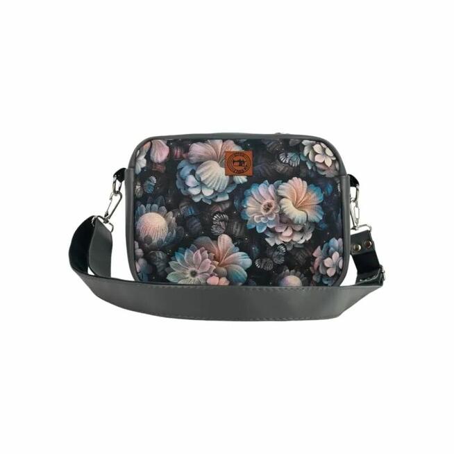 Torebka Damska Kwiaty - Kobieca Torebka Prostokątna