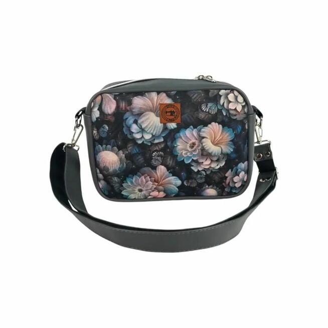 Torebka Damska Kwiaty - Kobieca Torebka Prostokątna