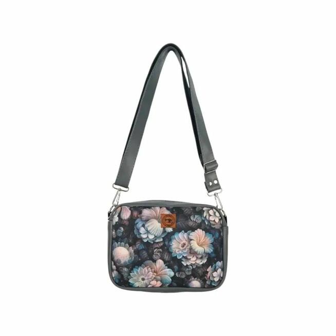 Torebka Damska Kwiaty - Kobieca Torebka Prostokątna