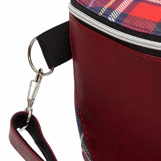 Bordo Kratka Torebka Nerka Damska 2w1