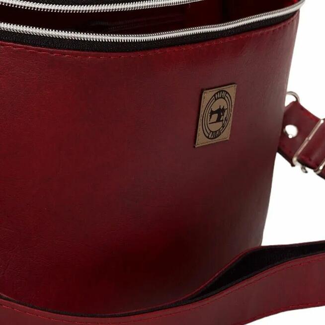 Bordo Kratka Torebka Nerka Damska 2w1