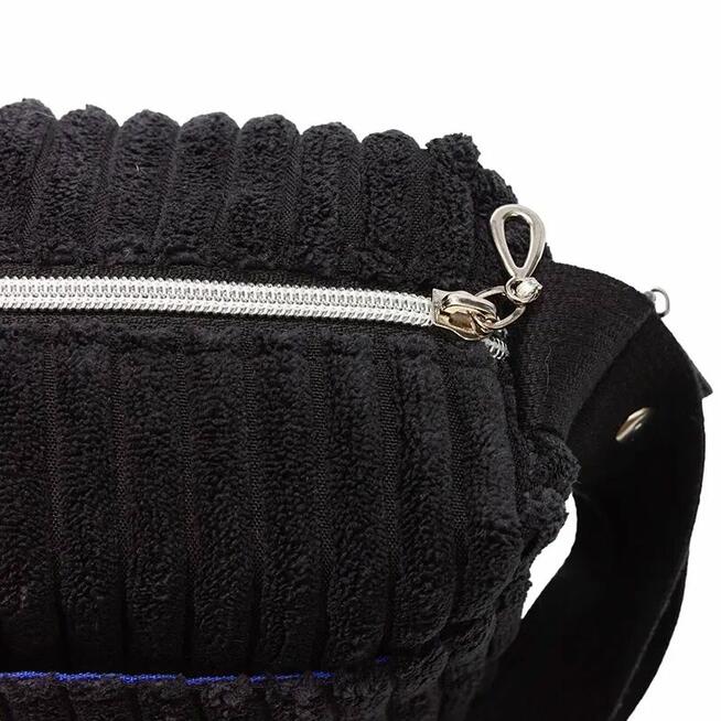 Torebka Sztruksowa w kolorze Czarnym