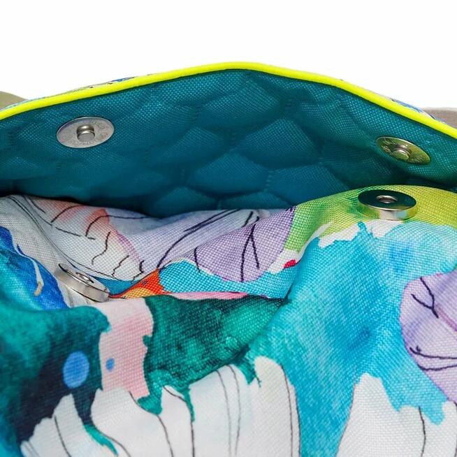 Torbo Plecak Damski 2w1 - Piórka Neon