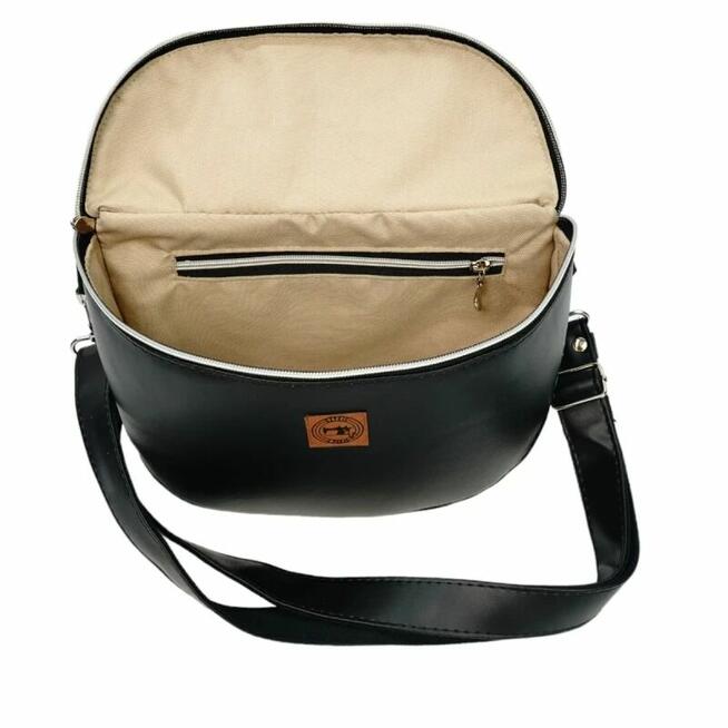 Duża Torebka Nerka Damska - Czarna Góry i Las