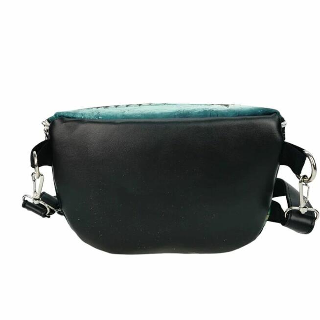 Duża Torebka Nerka Damska - Czarna Góry i Las