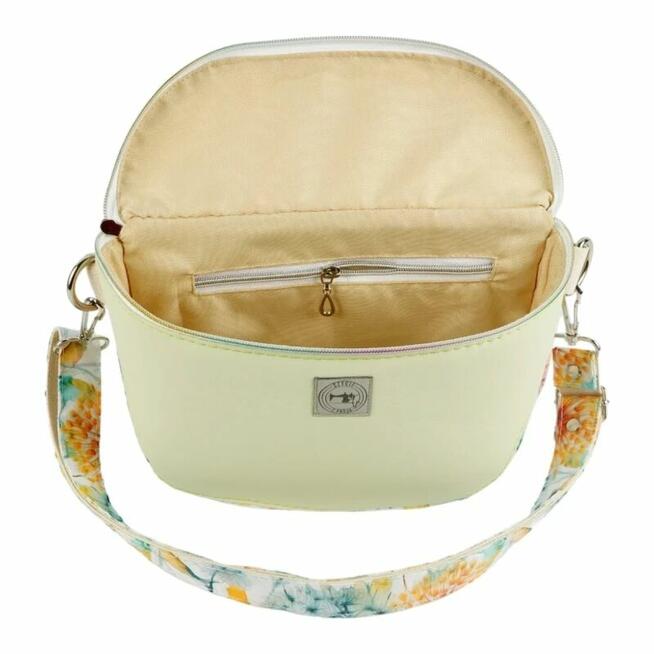 Duża Torebka Nerka Damska - Zielona i Dmuchawce