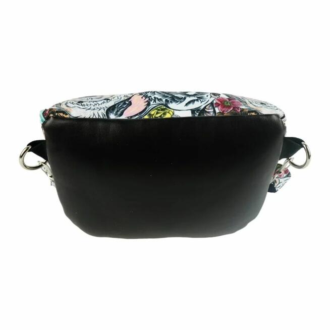 Nerka damska czarna z motywem psów – torebka handmade