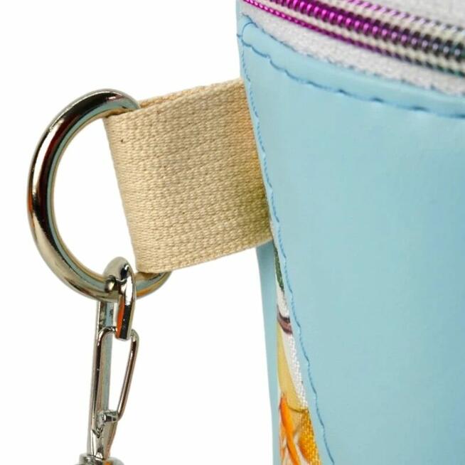 Duża Torebka Nerka Damska - Niebieska i Dmuchawce