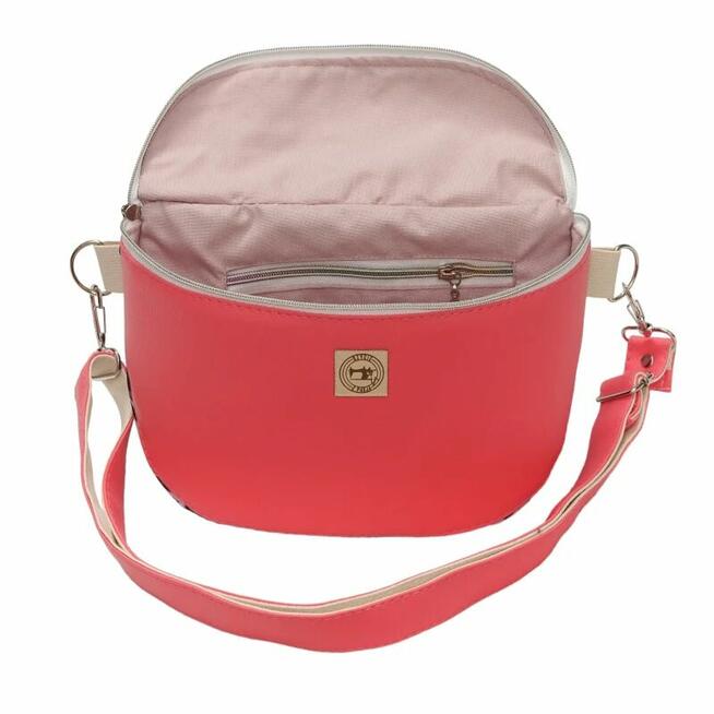 Torebka i Nerka 2w1 - Różowa i Liście Bananowca