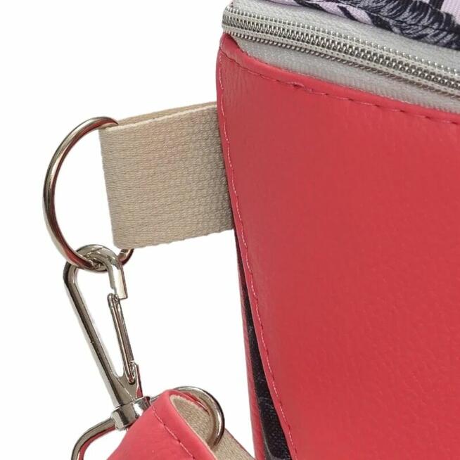 Torebka i Nerka 2w1 - Różowa i Liście Bananowca