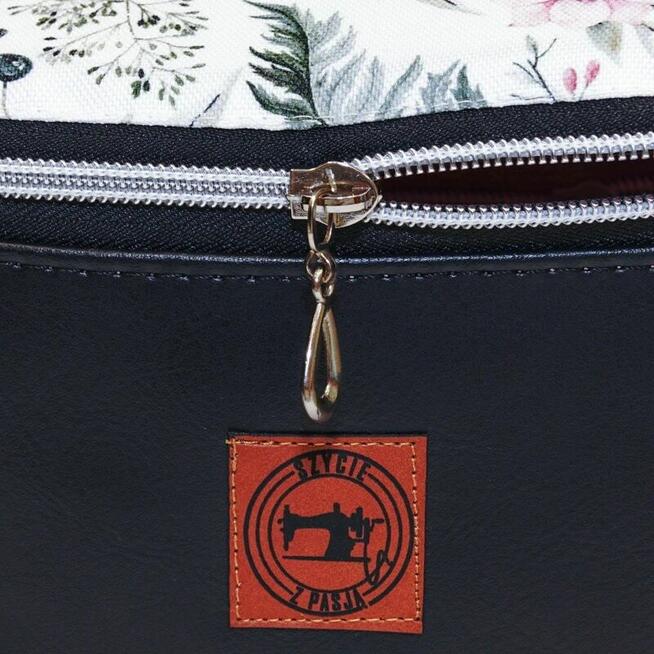 Torebka i Nerka 2w1 - Czarny Mat i Garden na Białym