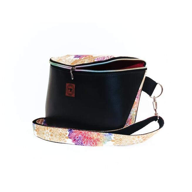 Torebka i Nerka 2w1 - Czarny Mat i Mandale na Białym