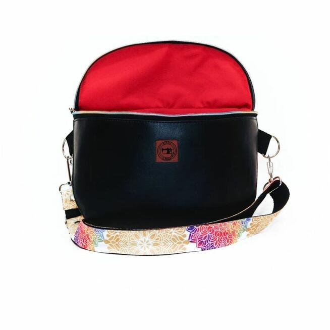 Torebka i Nerka 2w1 - Czarny Mat i Mandale na Białym