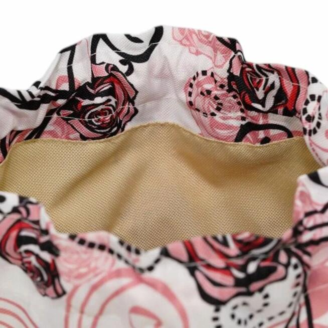 Sakiewka Torebka Różowa - Elegancki Wzór Kwiatowy