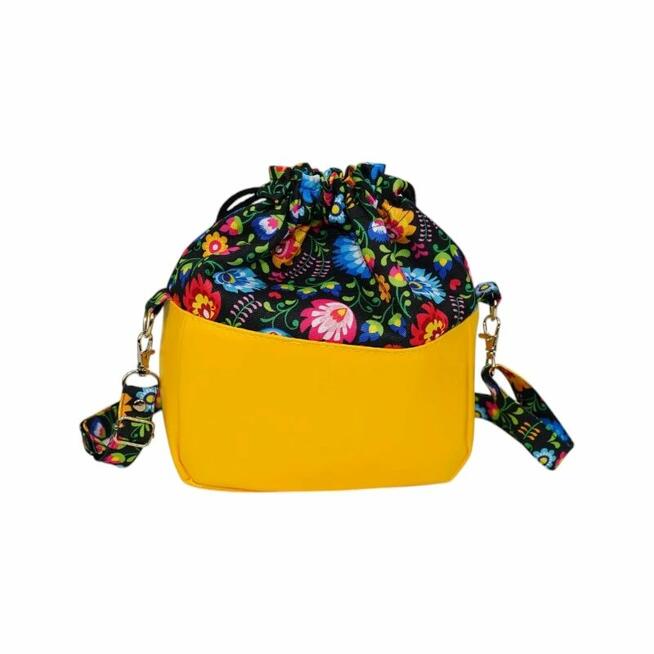 Sakiewka Torebka Łowicka – Polskie Kolorowe Kwiaty