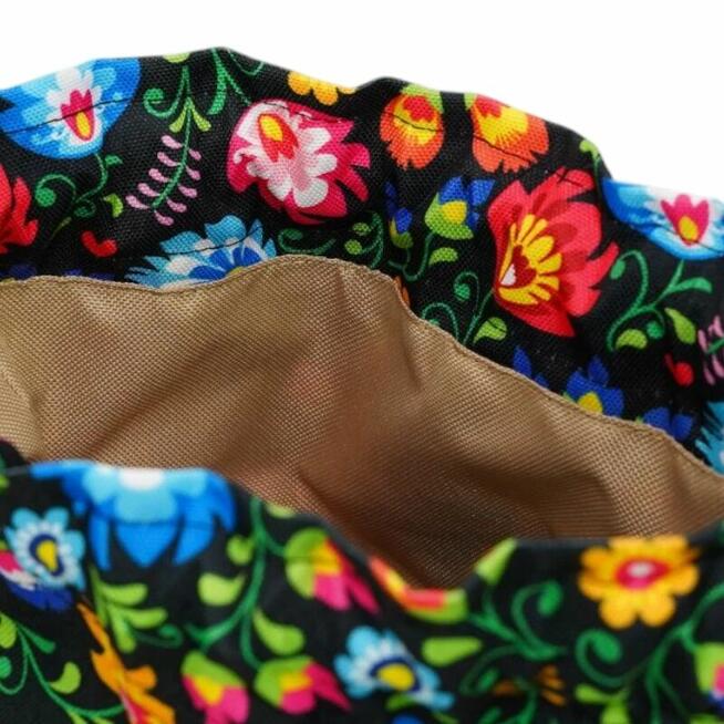 Sakiewka Torebka Łowicka – Polskie Kolorowe Kwiaty