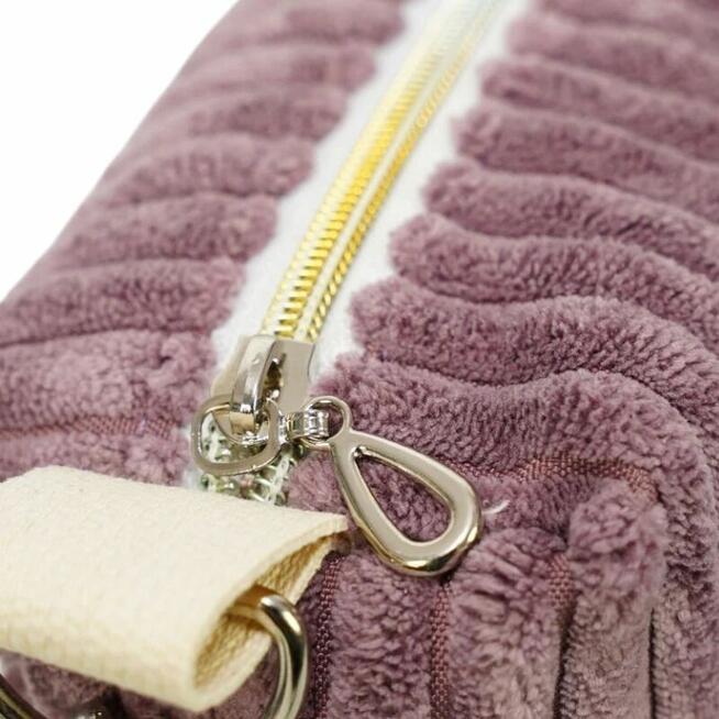 Wrzosowa Torebka sztruksowa – Lekka torba miejska