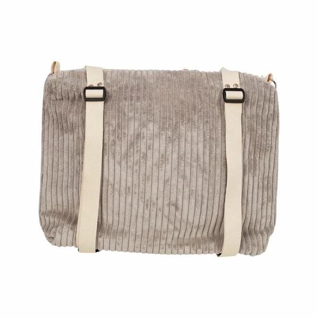 Plecak Wielokolorowy Sztruksowy – Stylowy Plecak i Torebka na Ramię