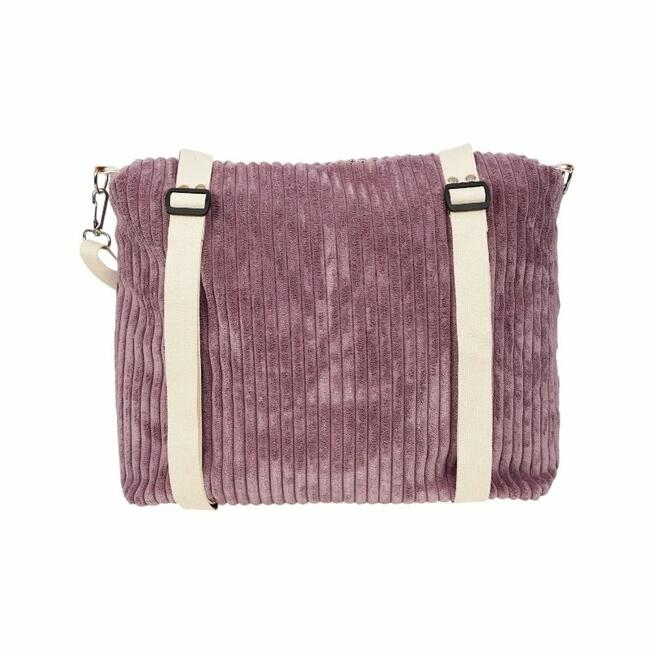 Plecak Fioletowy Sztruksowy – Elegancki Plecak i Torebka