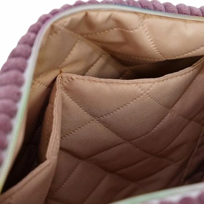 Plecak Fioletowy Sztruksowy – Elegancki Plecak i Torebka