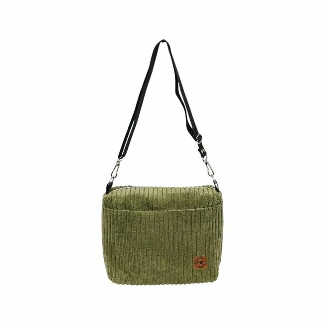 Zielona Torebka Sztruksowa - Idealna na Co Dzień