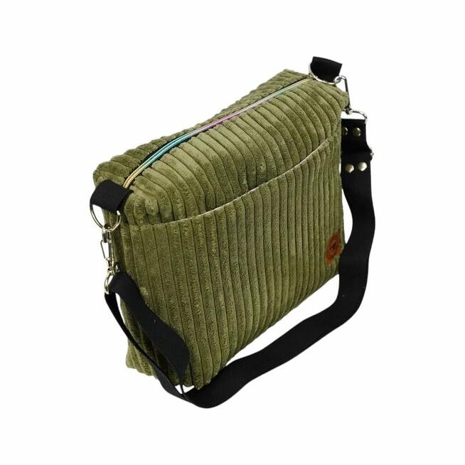 Zielona Torebka Sztruksowa - Idealna na Co Dzień