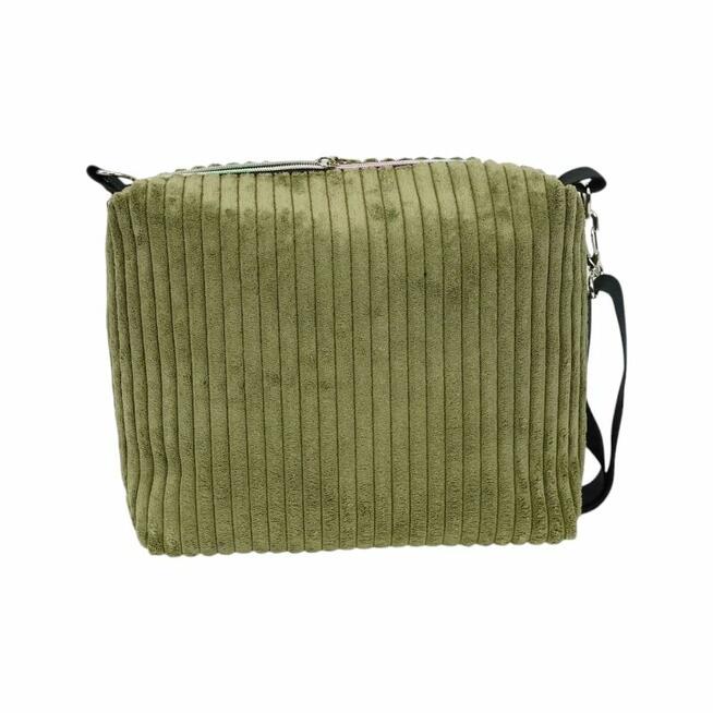 Zielona Torebka Sztruksowa - Idealna na Co Dzień