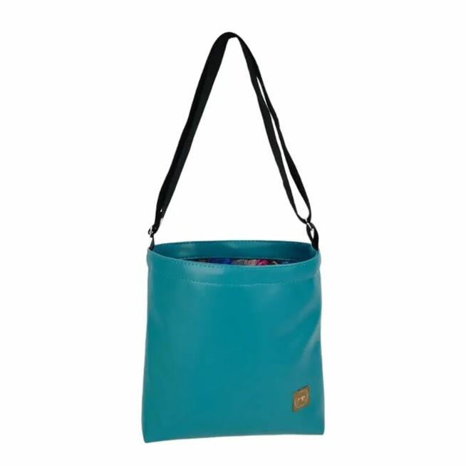 Torebka z Kominem ze wzorem Chabrowych Kwiatów