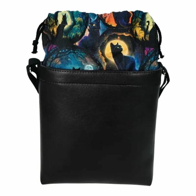 Torebka z Kominem ze wzorem Księżycowego Kota