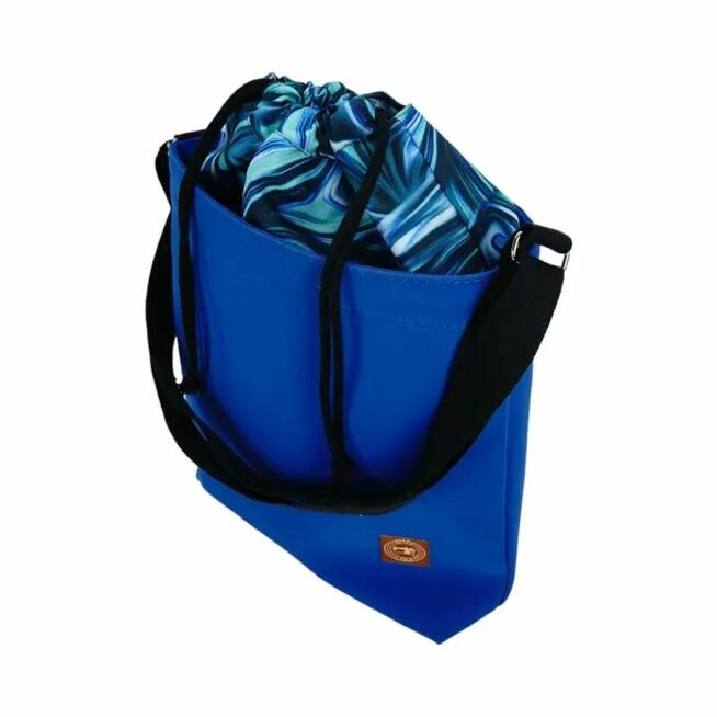 Torebka z Kominem ze wzorem Chabrowego Ebru