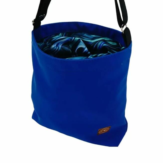 Torebka z Kominem ze wzorem Chabrowego Ebru