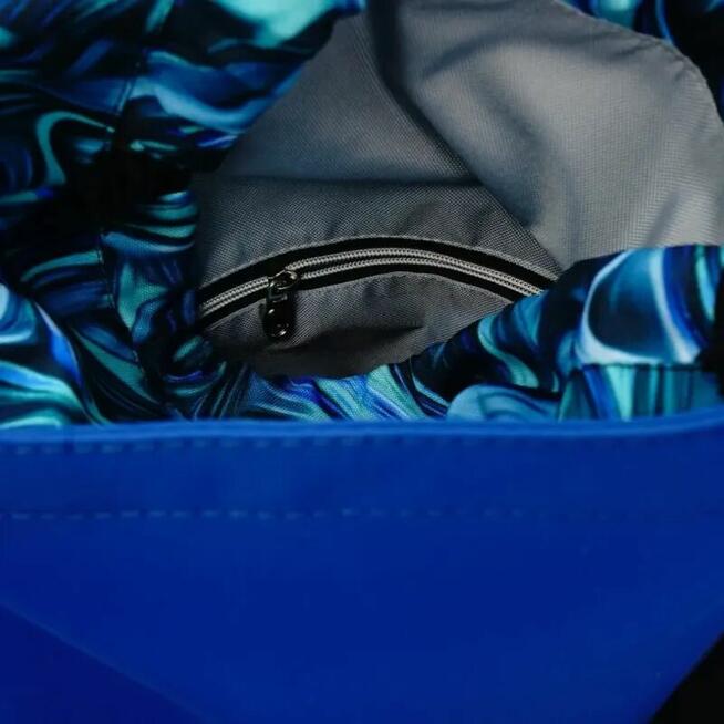 Torebka z Kominem ze wzorem Chabrowego Ebru