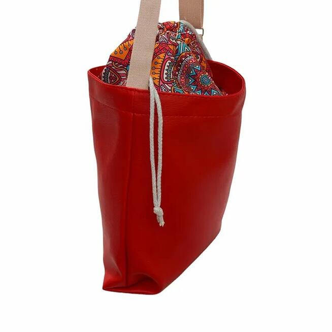 Torebka z Kominem ze wzorem Pomarańczowych Mandali