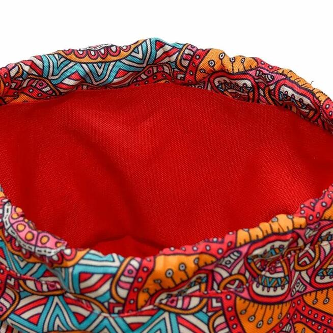 Torebka z Kominem ze wzorem Pomarańczowych Mandali