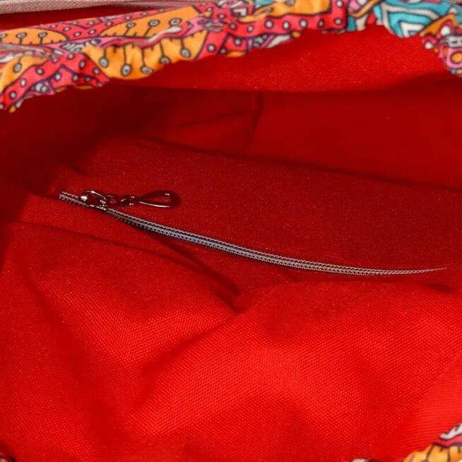 Torebka z Kominem ze wzorem Pomarańczowych Mandali