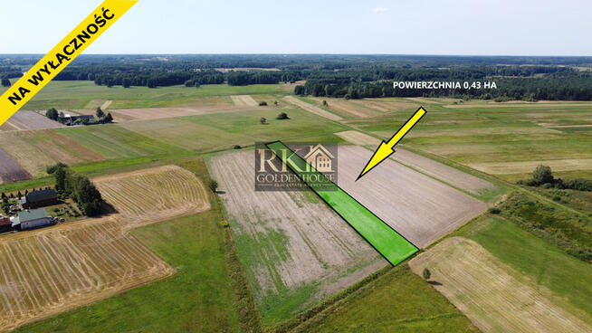 Działka rolna 0.43 ha Dobrzanów gm. Skórzec