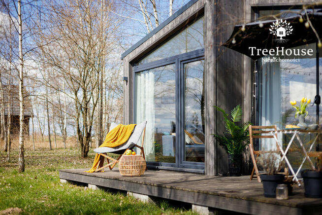 Całoroczny domek z sauną i tarasem