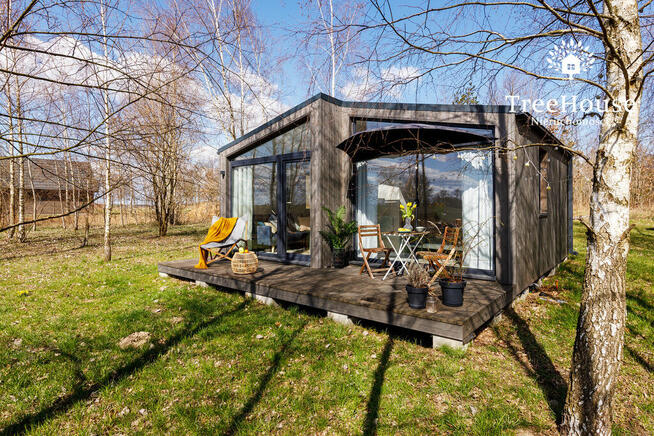 Całoroczny domek z sauną i tarasem