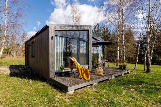 Całoroczny domek z sauną i tarasem