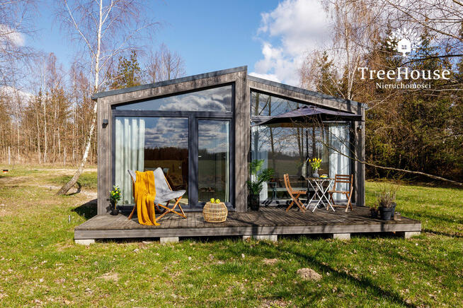 Całoroczny domek z sauną i tarasem