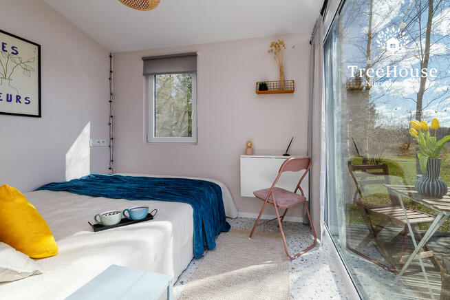 Całoroczny domek z sauną i tarasem