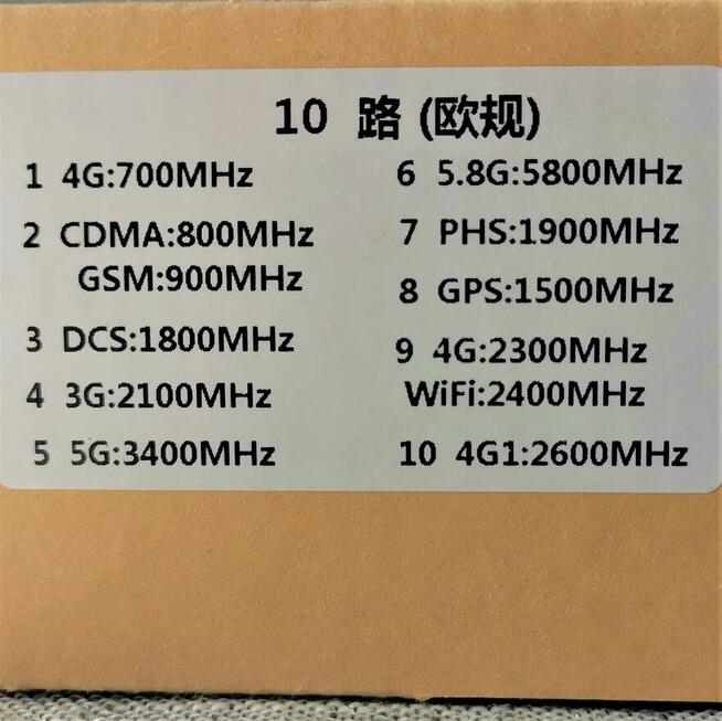 Zagłuszacz GSM 4G LTE 5G, Zagłuszarka GPS, Jammer WiFi