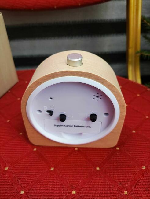 Zegarek Drewniany zegar z drewna Budzik analogowy kwarcowy